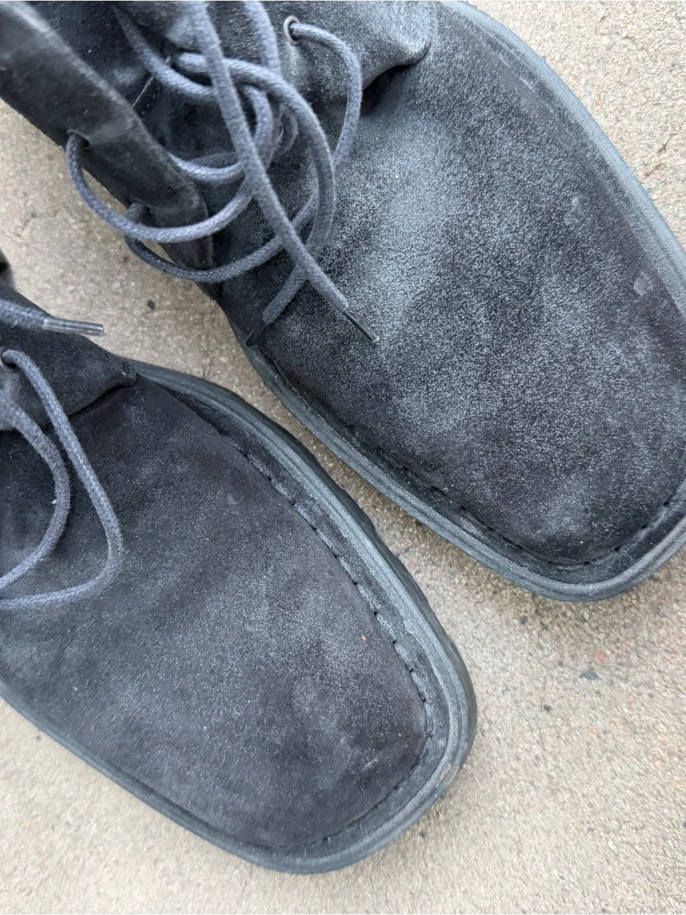 Salvatore Ferragamo Men's Black Suede Chukka Boots